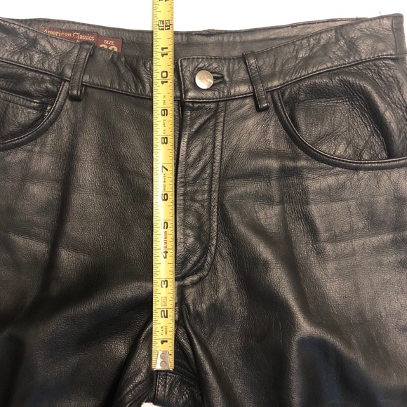 Genuine Leather Motorcycle Pants with Lining - Picture 7 of 7